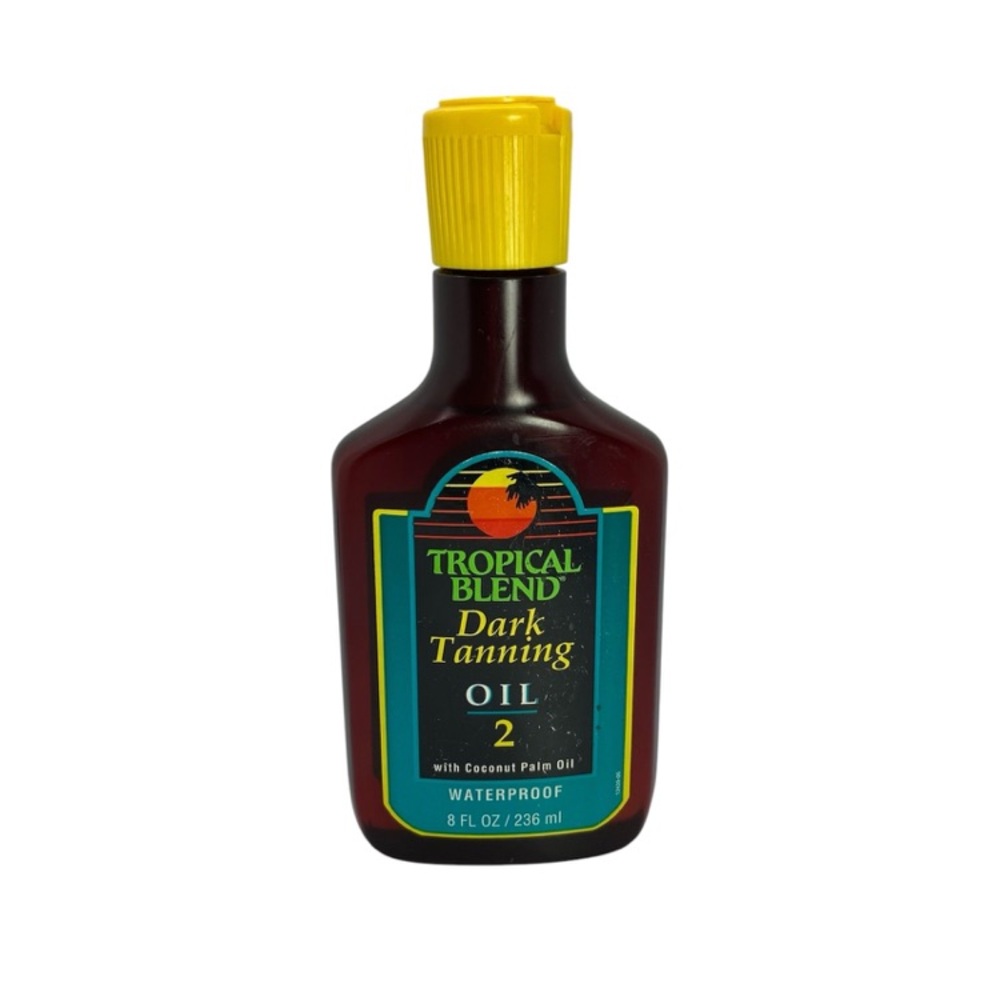 Vintage 1990 TROPICAL BLEND DARK TANNING OIL 2 NEW OLD STOCK